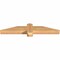 Ekena Millwork Eugene Smooth Timber Gable Bracket, Western Red Cedar, 36"W x 6"H x 3 1/2"D x 3 1/2"F, 4/12 Pitch GBW036X06X0404EUG00SWR - alternate 5
